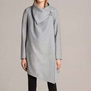All Saints City Monument Coat in DARK GREY